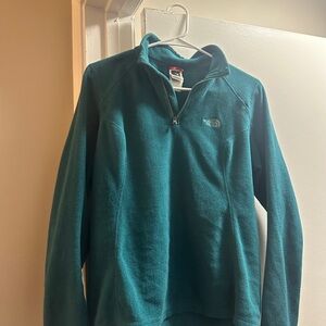 The North Face Teal Quarter-Zip Fleece